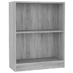 Libreria Grigio Sonoma 60x24x74,5 cm in Legno Multistrato