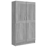 Libreria Grigio Sonoma 82,5x30,5x150 cm in Legno Multistrato