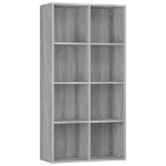 Libreria/Credenza Grigio Sonoma 66x30x130 cm Legno Multistrato