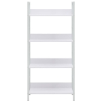 Scaffale Libri 4 Ripiani Bianco 60x27,6x124,5 Legno Multistrato