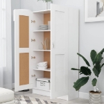 Libreria Bianca 82,5x30,5x150 cm in Legno Multistrato