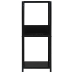 Scaffale Libri Piccolo Dritto Nero 33,5x39,6x79,7cm Multistrato