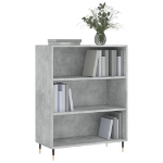 Libreria Grigio Cemento 69,5x32,5x90 cm in Legno Multistrato