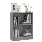 Libreria Grigio Sonoma 60x24x74,5 cm in Legno Multistrato