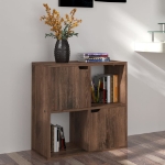 Libreria Rovere Fumo 60x27,5x59,5 cm in Legno Multistrato