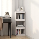 Libreria/Divisorio Bianco 40x35x103cm in Legno Massello di Pino