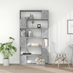 Libreria/Divisorio Grigio Cemento 100x24x188 cm