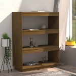 Libreria/Divisorio Miele 80x35x103 cm in Legno Massello di Pino