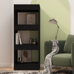 Libreria/Divisorio Nero 40x30x103 cm in Truciolato