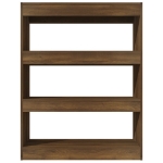 Libreria/Divisorio Rovere Marrone 80x30x103cm Legno Multistrato