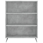 Libreria Grigio Cemento 69,5x32,5x90 cm in Legno Multistrato