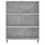 Libreria Grigio Cemento 69,5x32,5x90 cm in Legno Multistrato