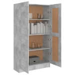 Libreria Grigio Cemento 82,5x30,5x150 cm in Truciolato