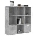 Libreria Grigio Cemento 98x30x98 cm in Truciolato