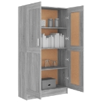 Libreria Grigio Sonoma 82,5x30,5x150 cm in Legno Multistrato