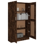 Libreria Rovere Fumo 82,5x30,5x150 cm in Legno Multistrato