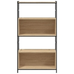 Libreria Rovere Sonoma 80x30x145,5 cm Legno Multistrato e Ferro