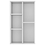 Libreria/Credenza Bianco Lucido 50x25x80 cm in Truciolato