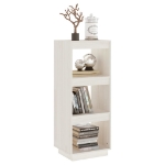 Libreria/Divisorio Bianco 40x35x103cm in Legno Massello di Pino