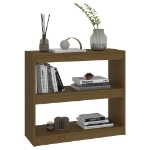 Libreria/Divisorio Miele 80x30x71,5 cm Legno Massello di Pino