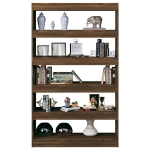 Libreria/Divisorio Rovere Marrone 100x30x166 cm