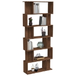 Libreria/Divisorio Rovere Marrone 80x24x192cm Legno Multistrato