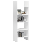 Libreria Bianco Lucido 60x35x180 cm in Truciolato