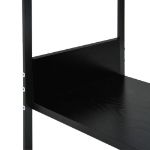 Libreria Dritta Piccola Nera 33,5x39,6x79,7 cm in Truciolato