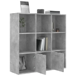 Libreria Grigio Cemento 98x30x98 cm in Truciolato