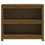 Libreria Marrone Miele 80x35x68 cm in Legno Massello di Pino