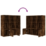 Libreria Rovere Fumo 98x30x98 cm