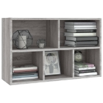 Libreria/Credenza Grigio Sonoma 50x25x80 cm Legno Multistrato