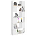 Libreria/Divisorio Bianco 80x24x186 cm in Truciolato