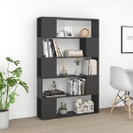 Libreria/Divisorio Grigio 100x24x155 cm in Truciolato