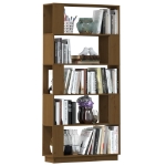 Libreria/Divisorio Miele 80x25x163,5 cm Legno Massello