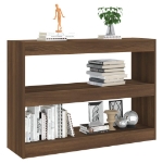 Libreria/Divisorio Rovere Marrone 100x30x72 cm