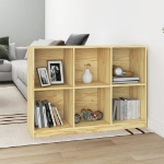 Libreria 104x33x76 cm in Legno Massello di Pino