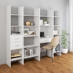 Libreria Bianca 60x35x180 cm in Truciolato