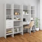 Libreria Bianco Lucido 60x35x180 cm in Truciolato