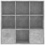 Libreria Grigio Cemento 98x30x98 cm in Truciolato