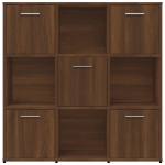 Libreria Rovere Marrone 90x30x90 cm in Legno Multistrato