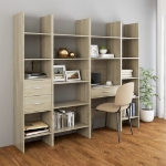 Libreria Rovere Sonoma 60x35x180 cm in Truciolato