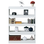 Libreria/Divisorio Bianco Lucido 100x30x135 cm