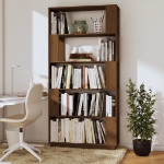 Libreria/Divisorio Miele 80x25x163,5 cm Legno Massello