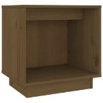 Comodini 2 pz Miele 40x30x40 cm in Legno Massello di Pino