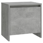 Comodino Grigio Cemento 45x34x44,5 cm in Truciolato