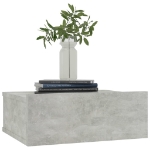 Comodini Pensili 2 pz Grigio Cemento 40x30x15 cm in Truciolato