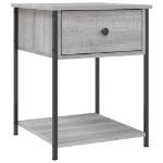 Comodini 2 pz Grigio Sonoma 44x45x58 cm in Legno Multistrato