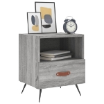 Comodini 2 pz Grigio Sonoma 40x35x47,5 cm in Legno Multistrato