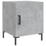 Comodini 2 pz Grigio Cemento 40x40x50 cm in Legno Multistrato